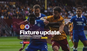 Rangers match selected for Sky Sports Coverage