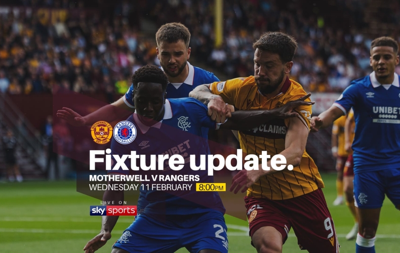 Rangers match selected for Sky Sports Coverage