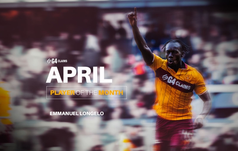 Emmanuel Longelo wins April Player of the Month