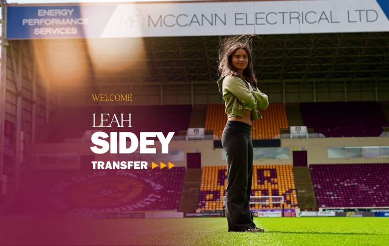 Leah Sidey arrives in Lanarkshire 