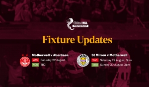 Fixture Update for Aberdeen & St Mirren