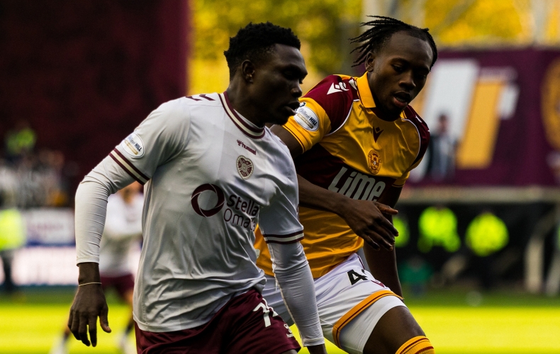 Motherwell 0-2 Hearts